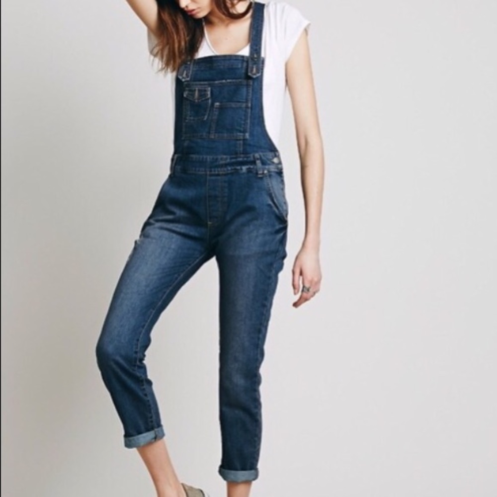 Free People Skinny Overalls